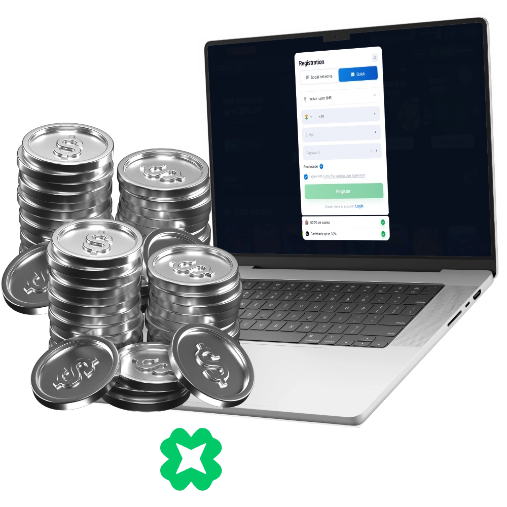 Step-by-step instructions on how to bet at Lucky Star.