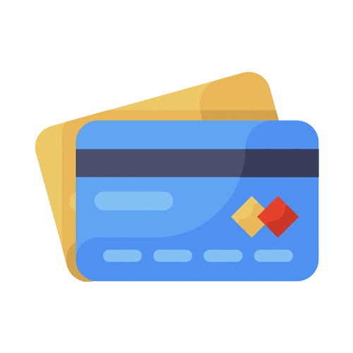 Use credit or debit cards for convenient account top-ups at Lucky Star.
